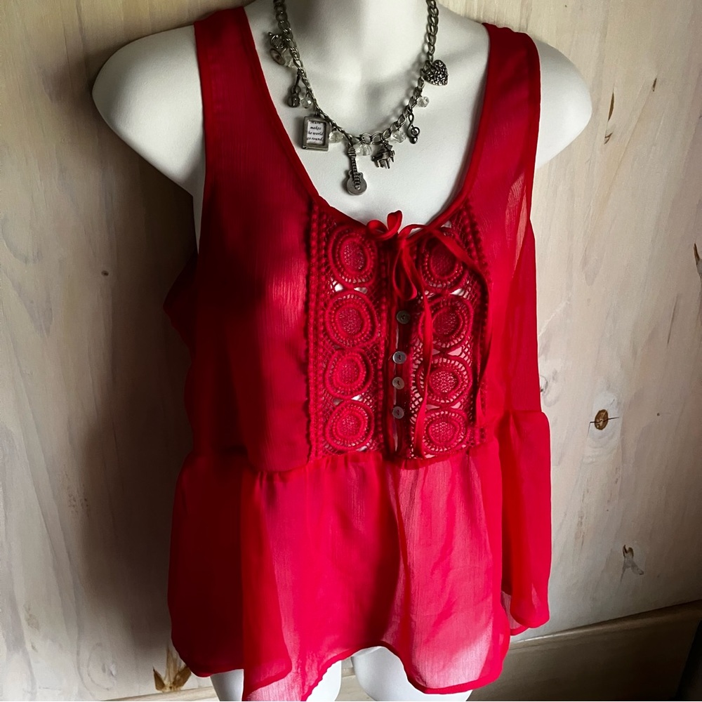 Junior’s Red Tunic NWOT